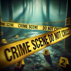 police procedural fiction - crime scene tape